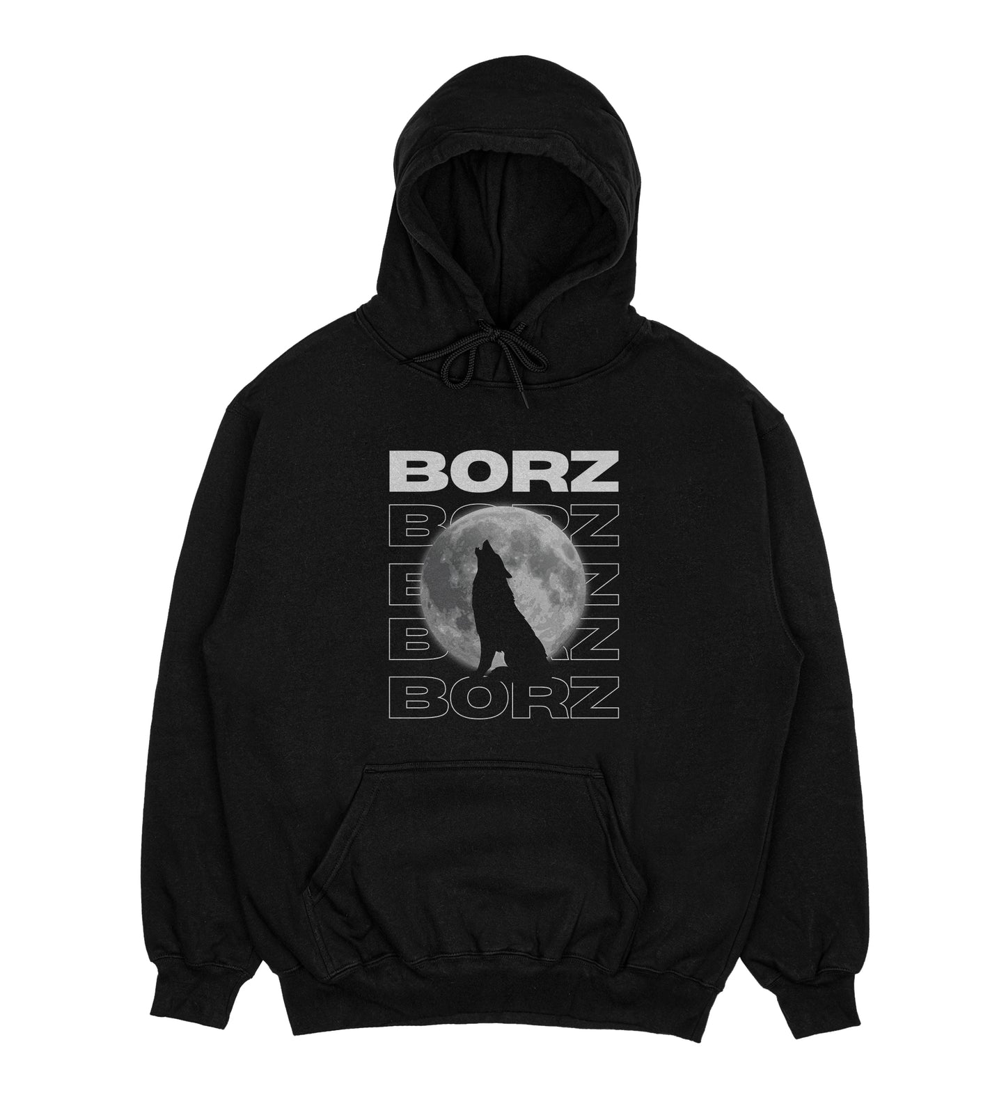 Borz Fashion Logo Vollmond Wolf