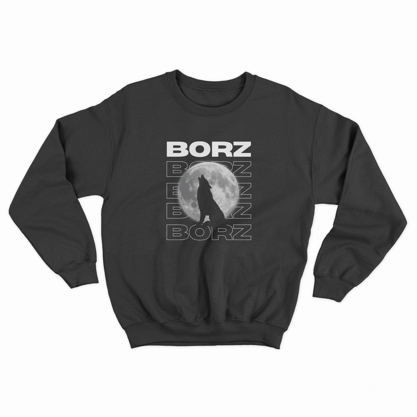 Borz Fashion Logo Vollmond Wolf