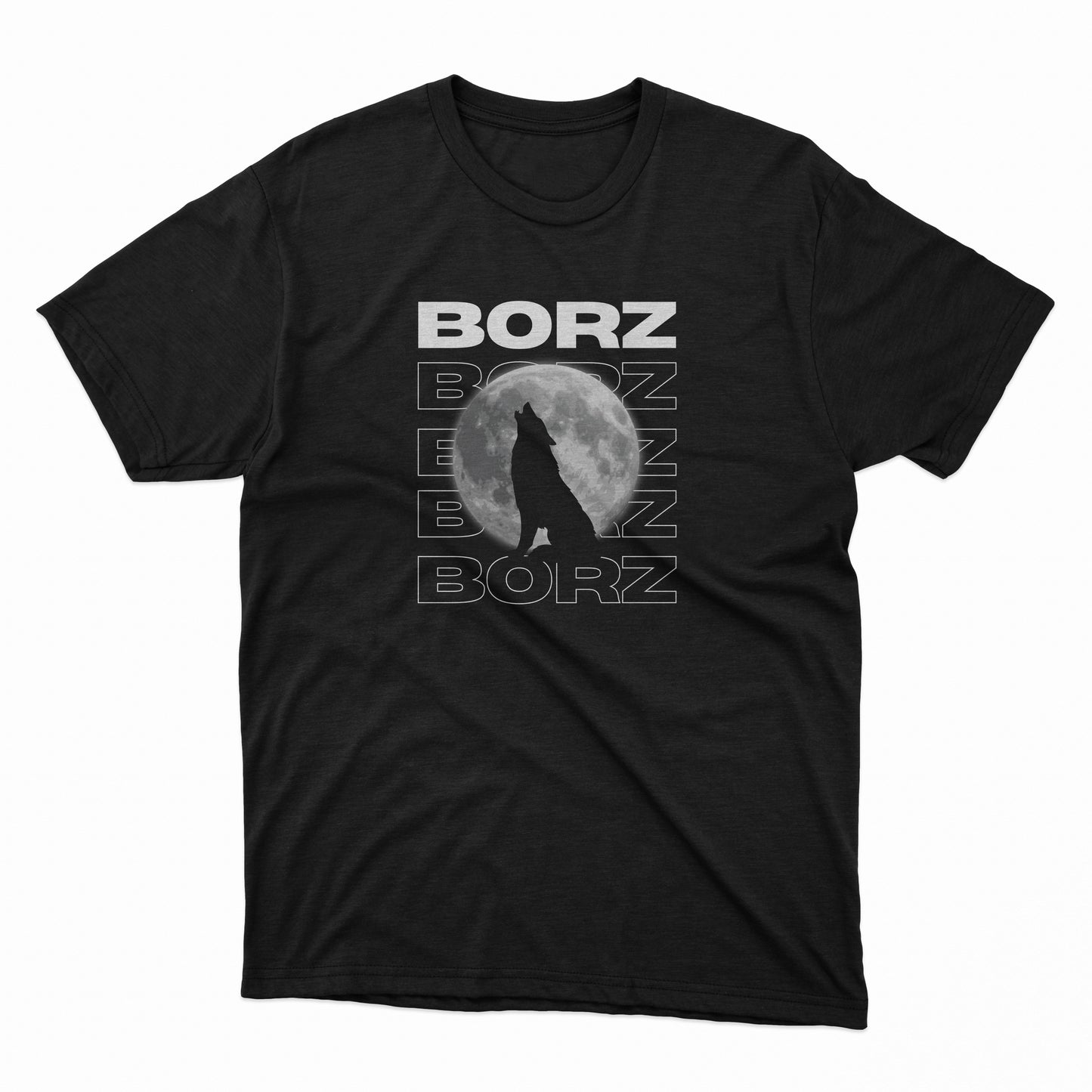 Borz Fashion Logo Vollmond Wolf