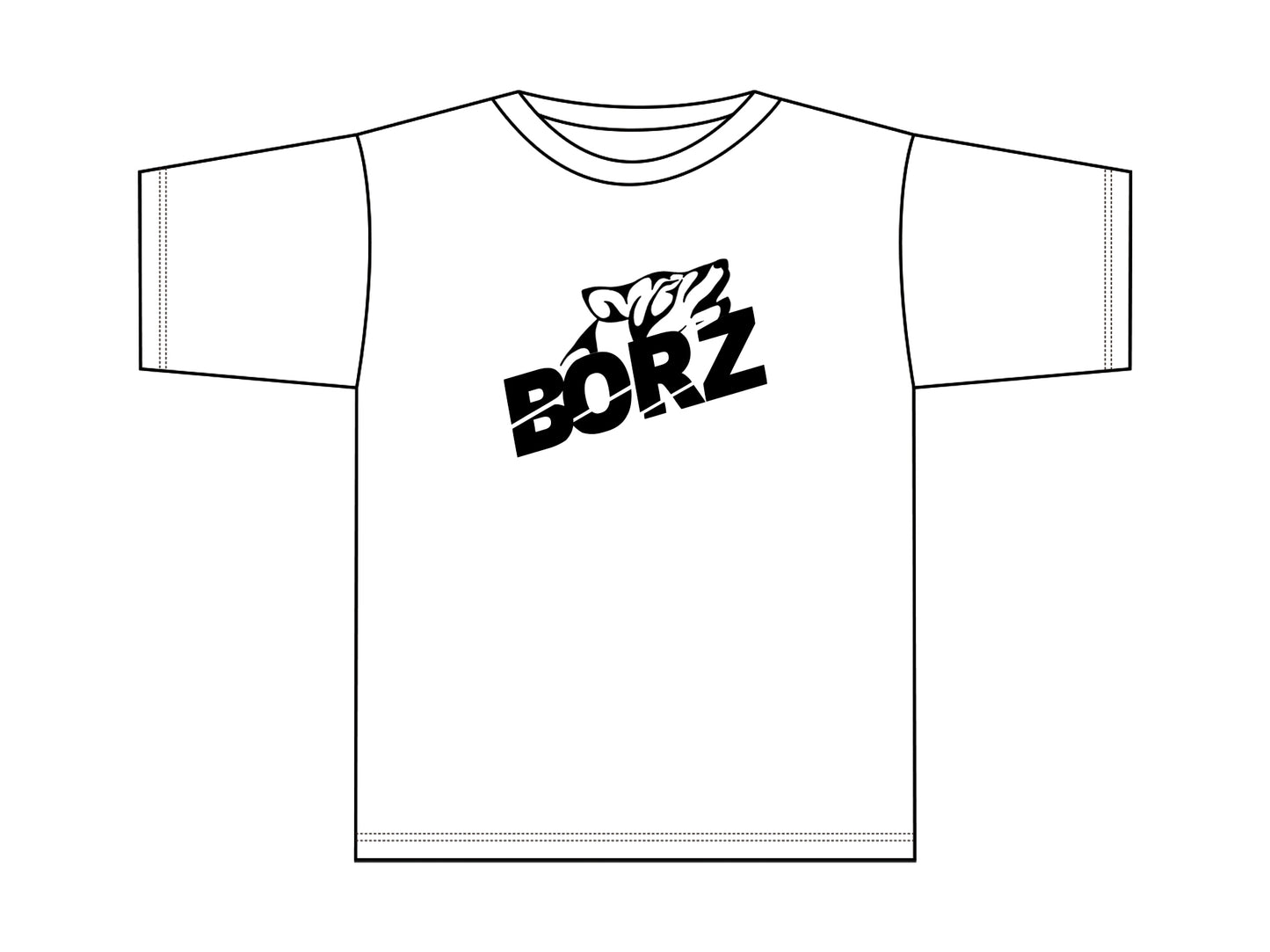 BORZ BASICS - OVERSIZED TEE - BASIC LOGO