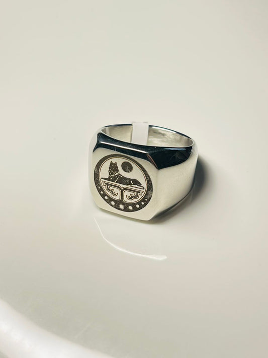 Ichkeria Tschetschenien Logo Ring